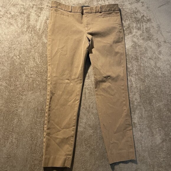 Banana Republic Pants Womens 8 Sloan Tan Tapered Ankle Casual Mid Rise Work - Picture 1 of 7